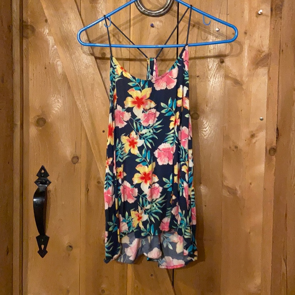 No Boundaries LG (11-13) Floral Tank top
